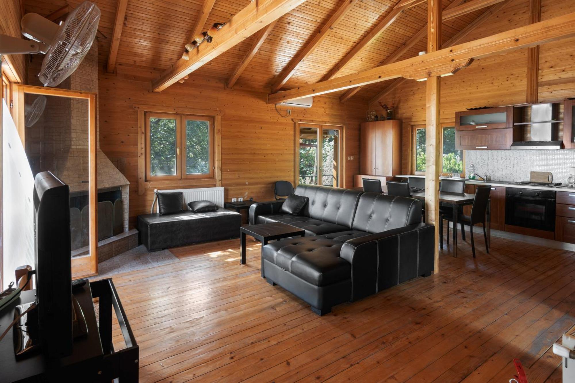 Zeus Village: Finnish Chalet Resort with Pools & Gym Molos  Exterior photo